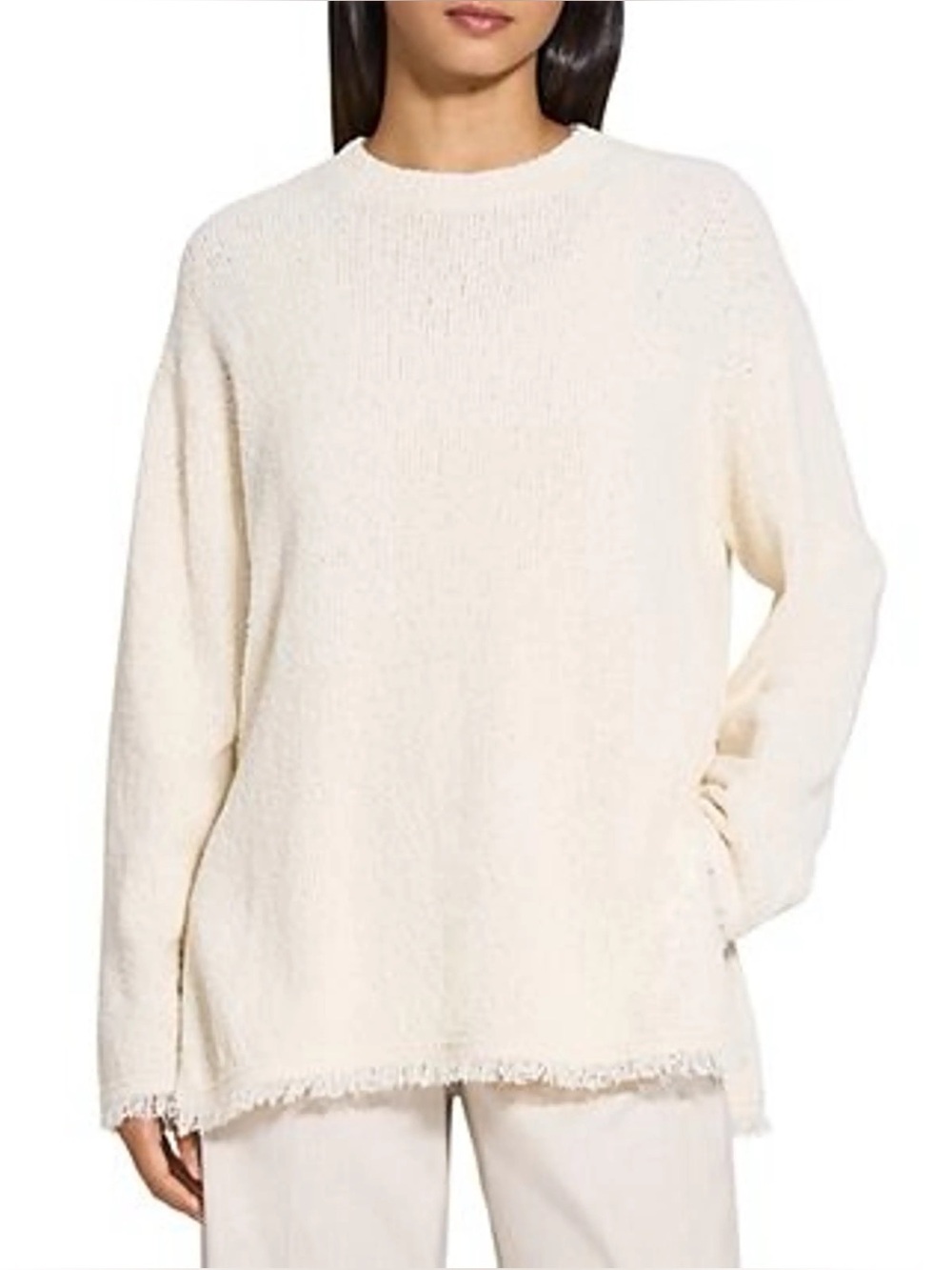 Theory Sweater Woman Ivory Women